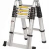5.6M ( 2.8+2.8)Double telescopic aluminium ladder